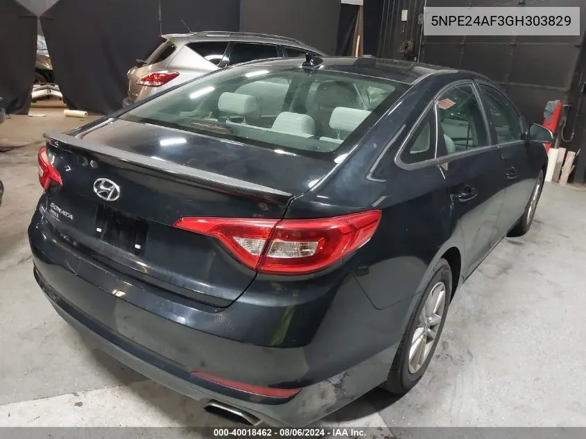 5NPE24AF3GH303829 2016 Hyundai Sonata Se