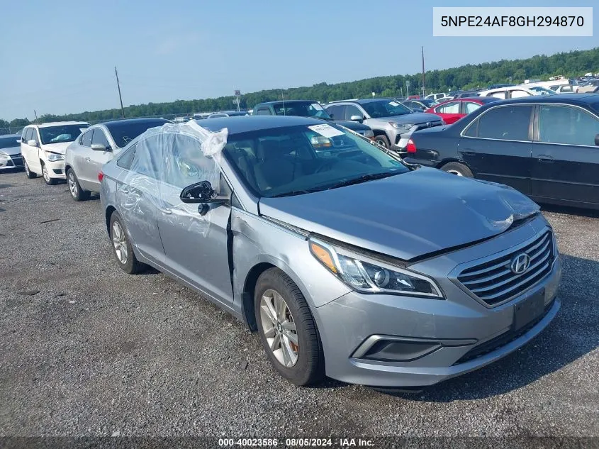 5NPE24AF8GH294870 2016 Hyundai Sonata Se