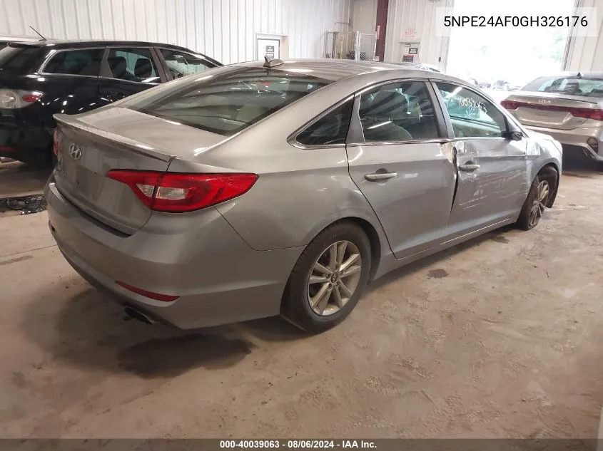 5NPE24AF0GH326176 2016 Hyundai Sonata Se