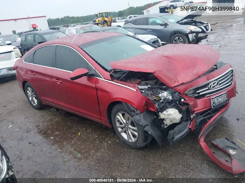 5NPE24AF9GH399840 2016 Hyundai Sonata