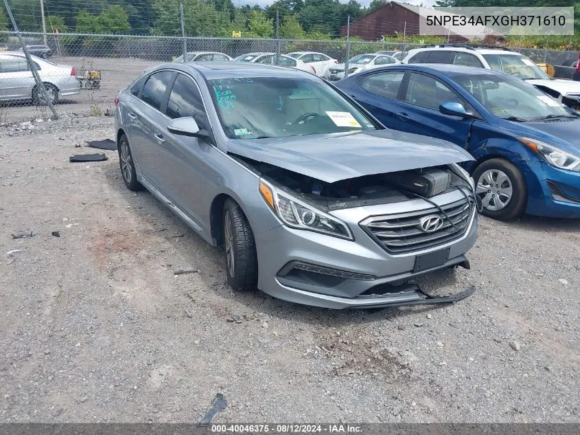 5NPE34AFXGH371610 2016 Hyundai Sonata Sport