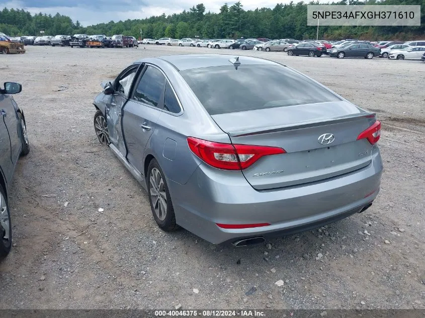 5NPE34AFXGH371610 2016 Hyundai Sonata Sport