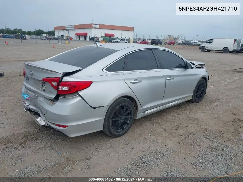 5NPE34AF2GH421710 2016 Hyundai Sonata Sport