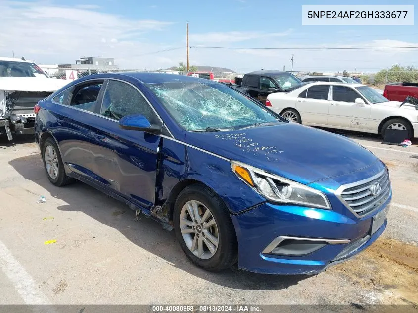 2016 Hyundai Sonata Se VIN: 5NPE24AF2GH333677 Lot: 40080958