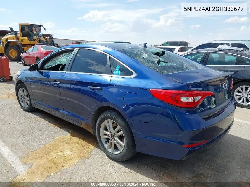 5NPE24AF2GH333677 2016 Hyundai Sonata Se