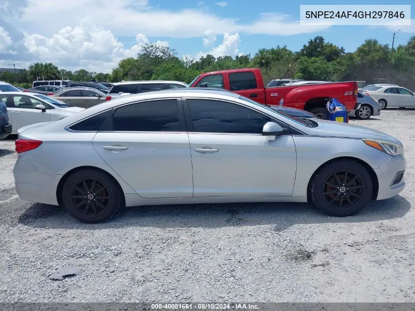 2016 Hyundai Sonata Se VIN: 5NPE24AF4GH297846 Lot: 40081661