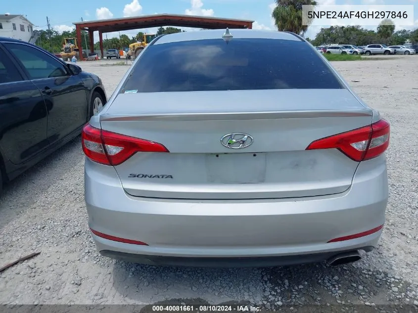 2016 Hyundai Sonata Se VIN: 5NPE24AF4GH297846 Lot: 40081661