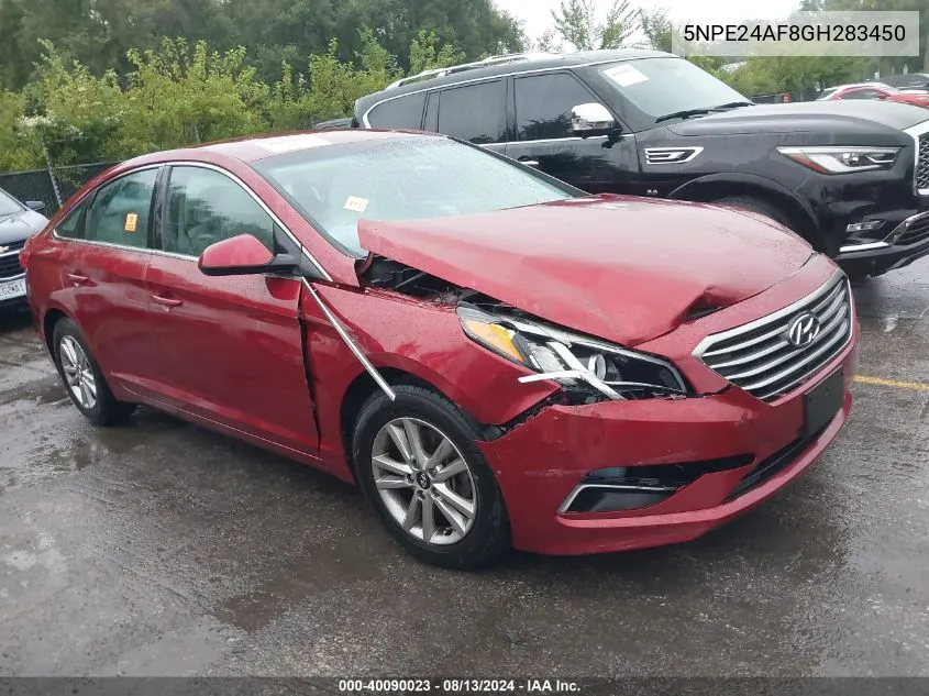 5NPE24AF8GH283450 2016 Hyundai Sonata Se