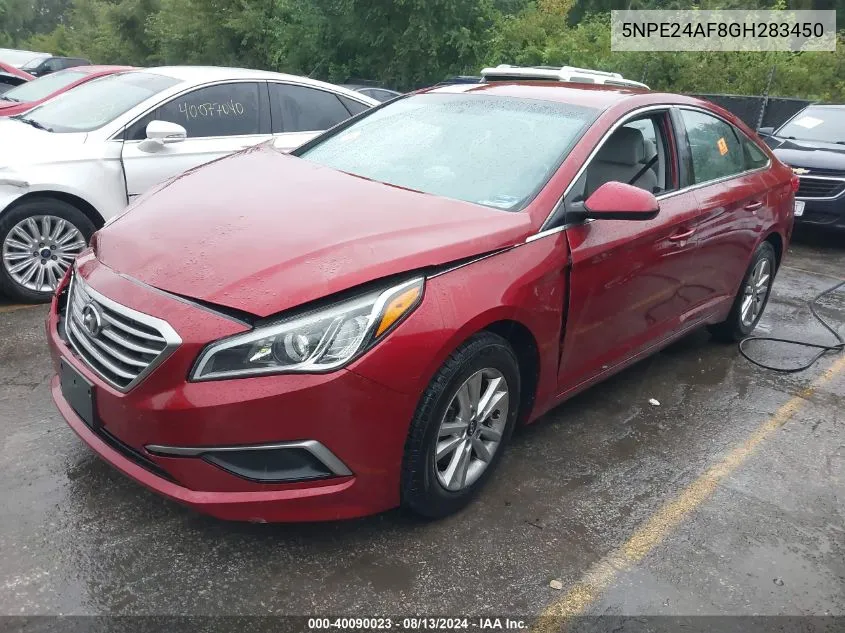 2016 Hyundai Sonata Se VIN: 5NPE24AF8GH283450 Lot: 40090023