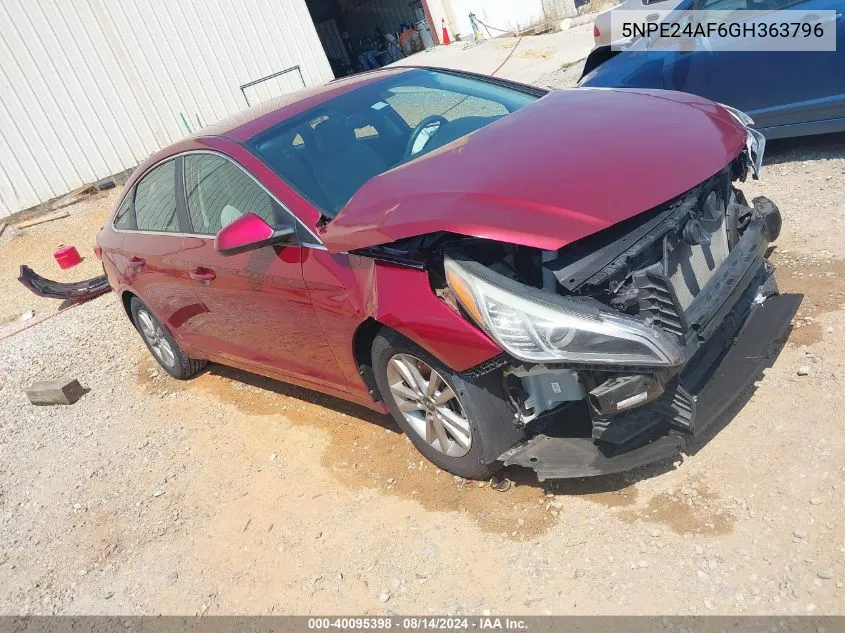 5NPE24AF6GH363796 2016 Hyundai Sonata Se