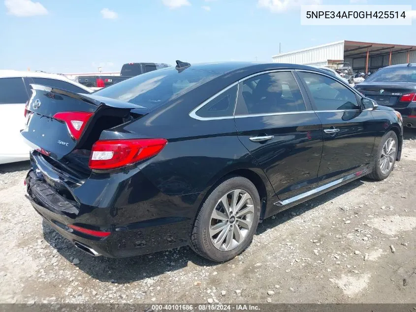 5NPE34AF0GH425514 2016 Hyundai Sonata Sport