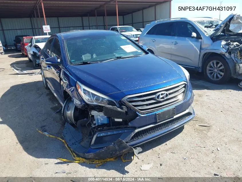 5NPE34AF7GH431097 2016 Hyundai Sonata Sport