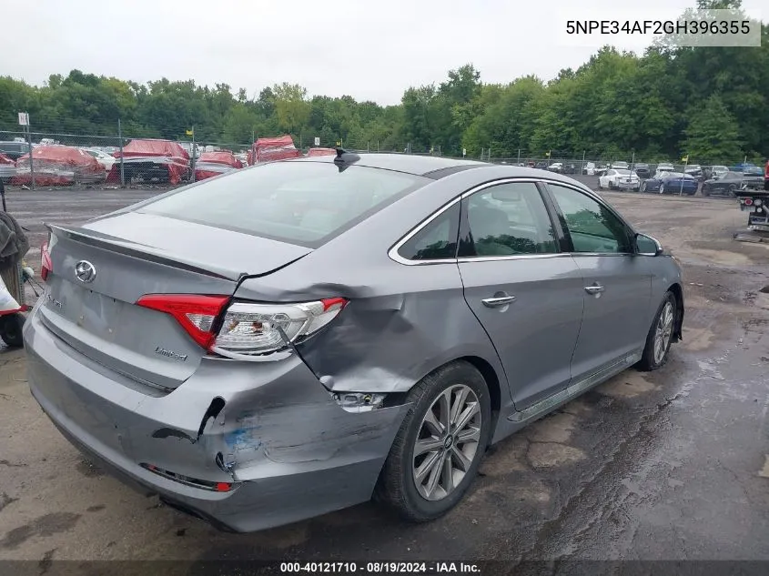 5NPE34AF2GH396355 2016 Hyundai Sonata Limited