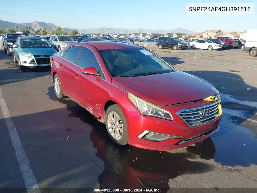 5NPE24AF4GH391516 2016 Hyundai Sonata Se