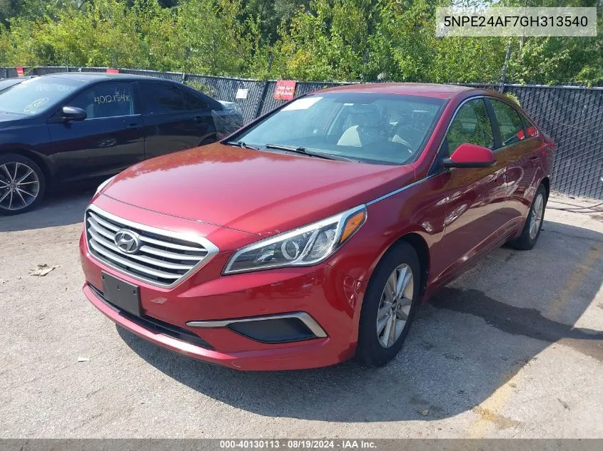 5NPE24AF7GH313540 2016 Hyundai Sonata Se