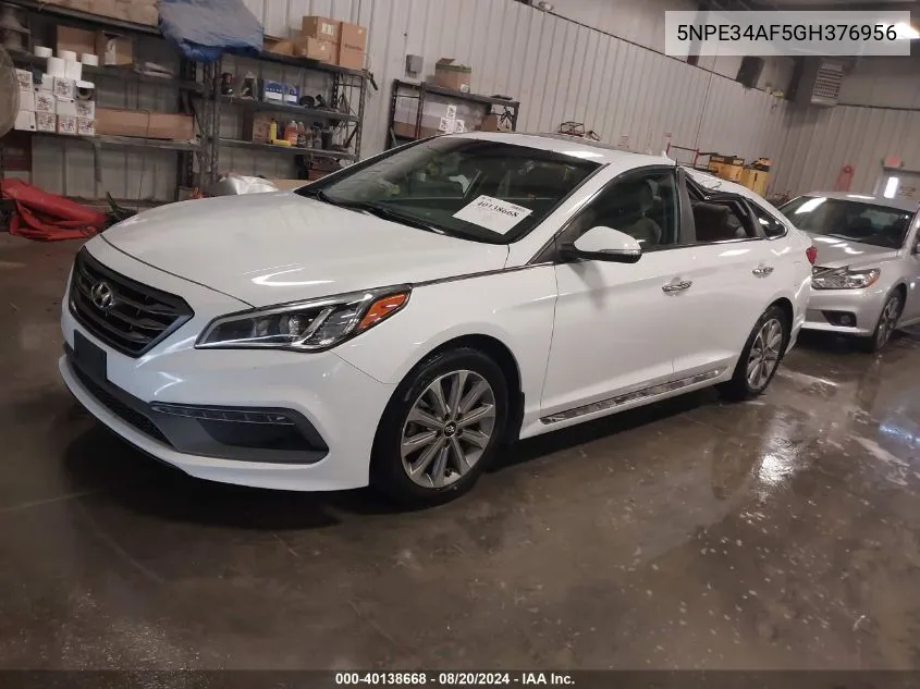 5NPE34AF5GH376956 2016 Hyundai Sonata Limited