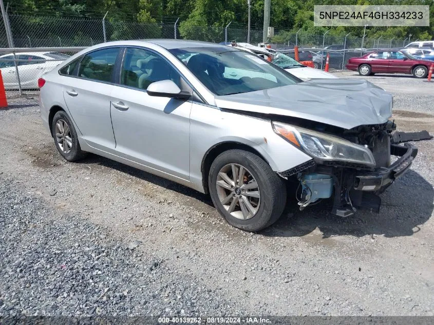 2016 Hyundai Sonata Se VIN: 5NPE24AF4GH334233 Lot: 40139262