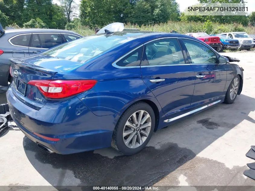 5NPE34AF7GH329881 2016 Hyundai Sonata Limited