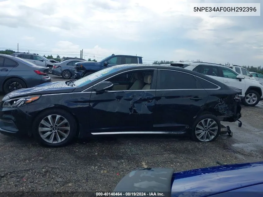 5NPE34AF0GH292396 2016 Hyundai Sonata Sport