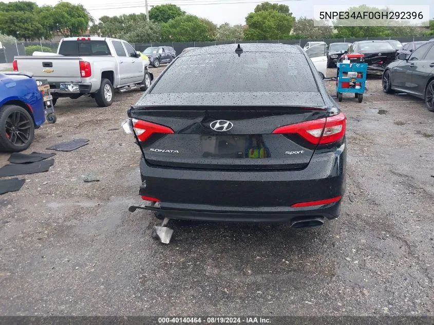 5NPE34AF0GH292396 2016 Hyundai Sonata Sport