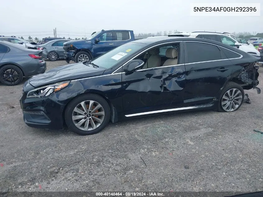 5NPE34AF0GH292396 2016 Hyundai Sonata Sport