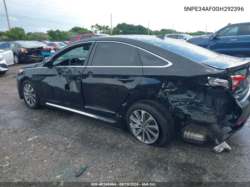 5NPE34AF0GH292396 2016 Hyundai Sonata Sport