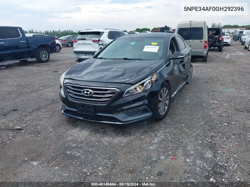 5NPE34AF0GH292396 2016 Hyundai Sonata Sport