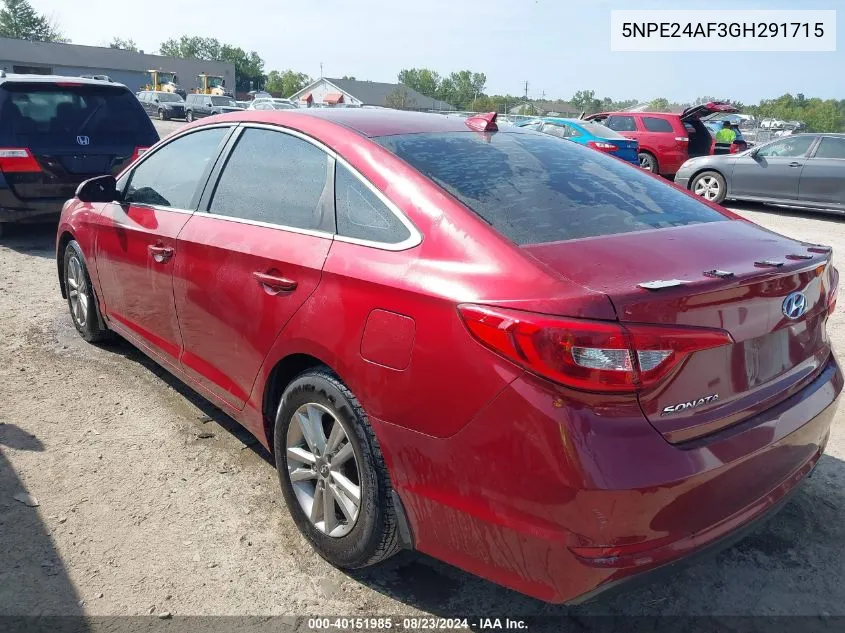 5NPE24AF3GH291715 2016 Hyundai Sonata Se