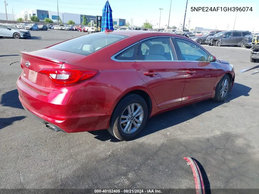 5NPE24AF1GH396074 2016 Hyundai Sonata Se