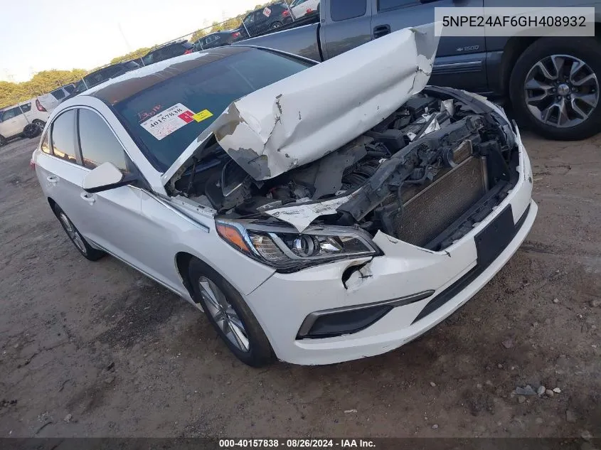 5NPE24AF6GH408932 2016 Hyundai Sonata