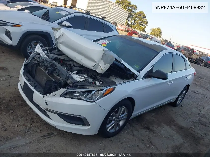 5NPE24AF6GH408932 2016 Hyundai Sonata