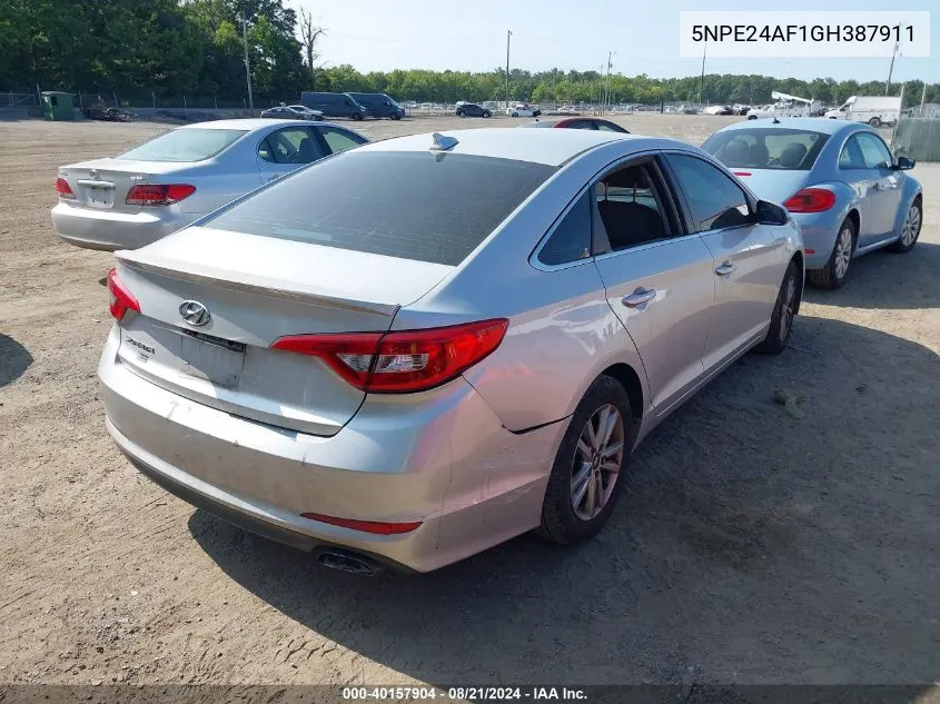 5NPE24AF1GH387911 2016 Hyundai Sonata Se