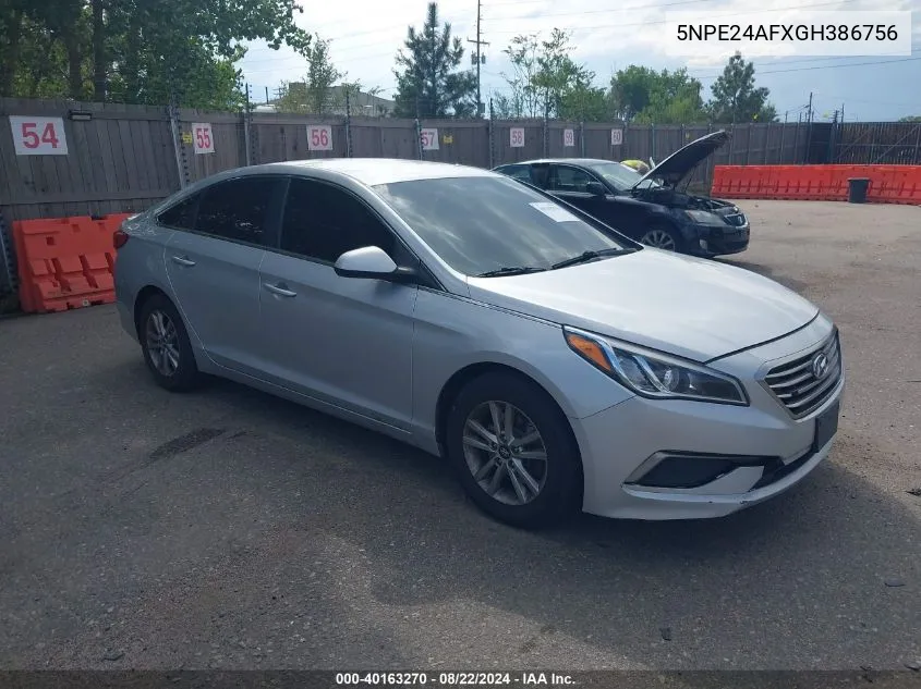 5NPE24AFXGH386756 2016 Hyundai Sonata