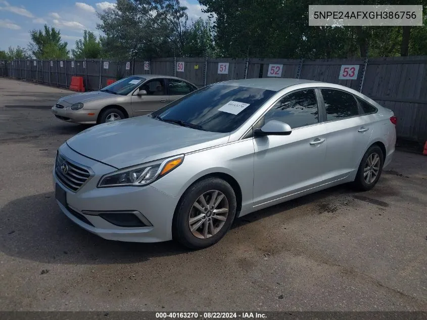 5NPE24AFXGH386756 2016 Hyundai Sonata