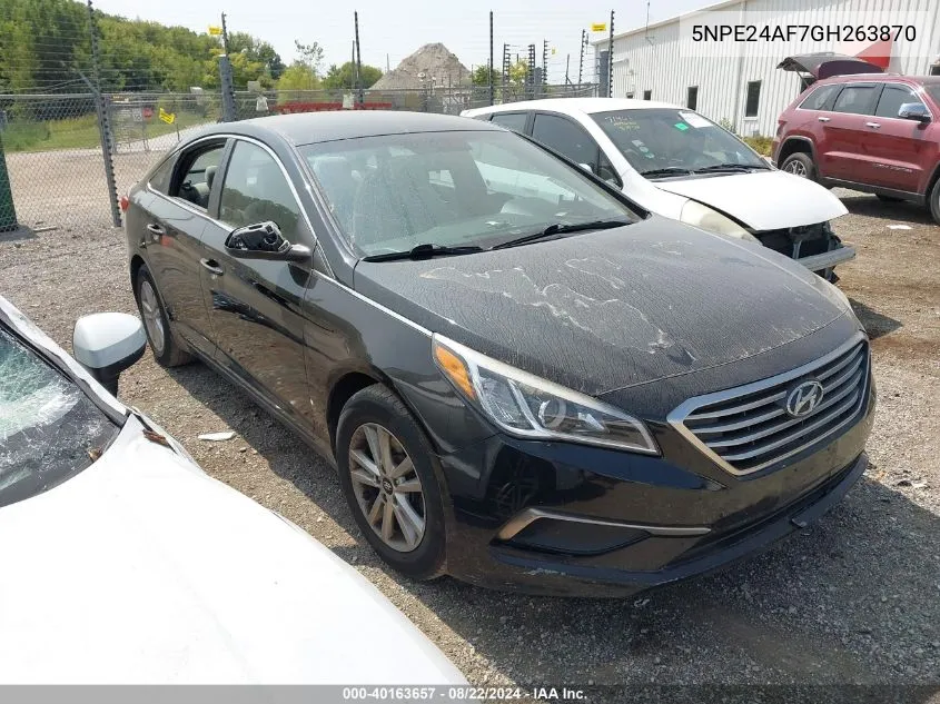 2016 Hyundai Sonata Se VIN: 5NPE24AF7GH263870 Lot: 40163657