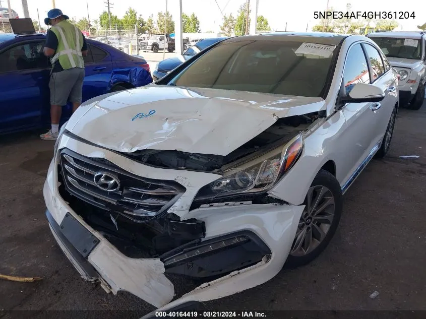 5NPE34AF4GH361204 2016 Hyundai Sonata Sport/Limited