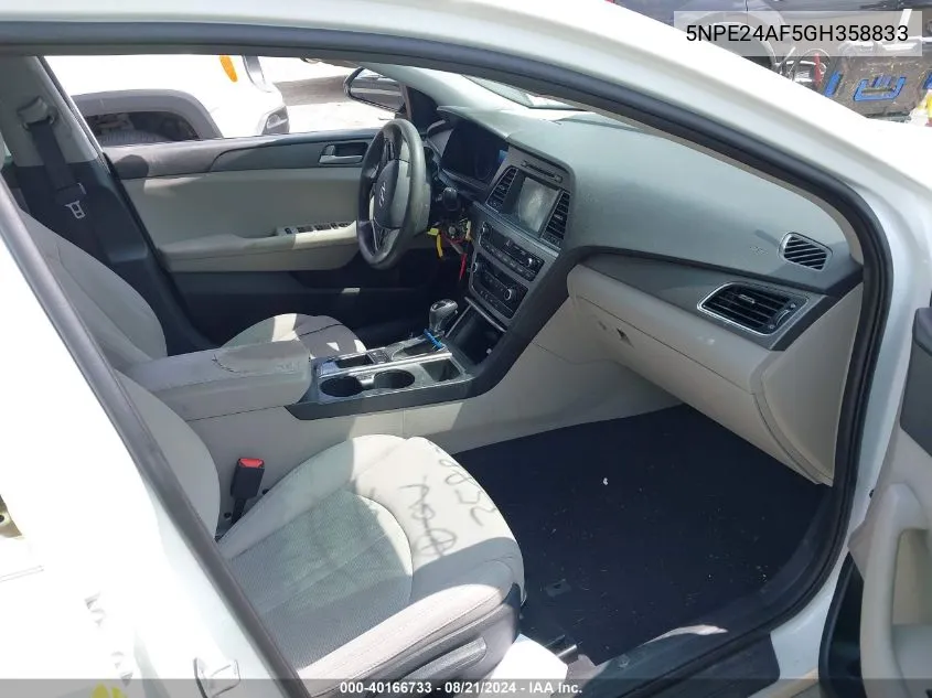 5NPE24AF5GH358833 2016 Hyundai Sonata Se