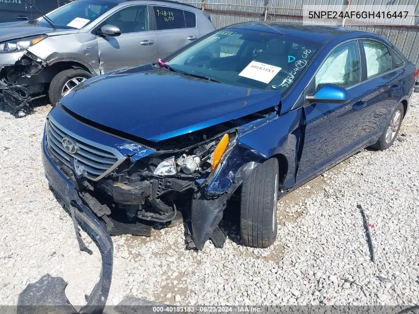 5NPE24AF6GH416447 2016 Hyundai Sonata