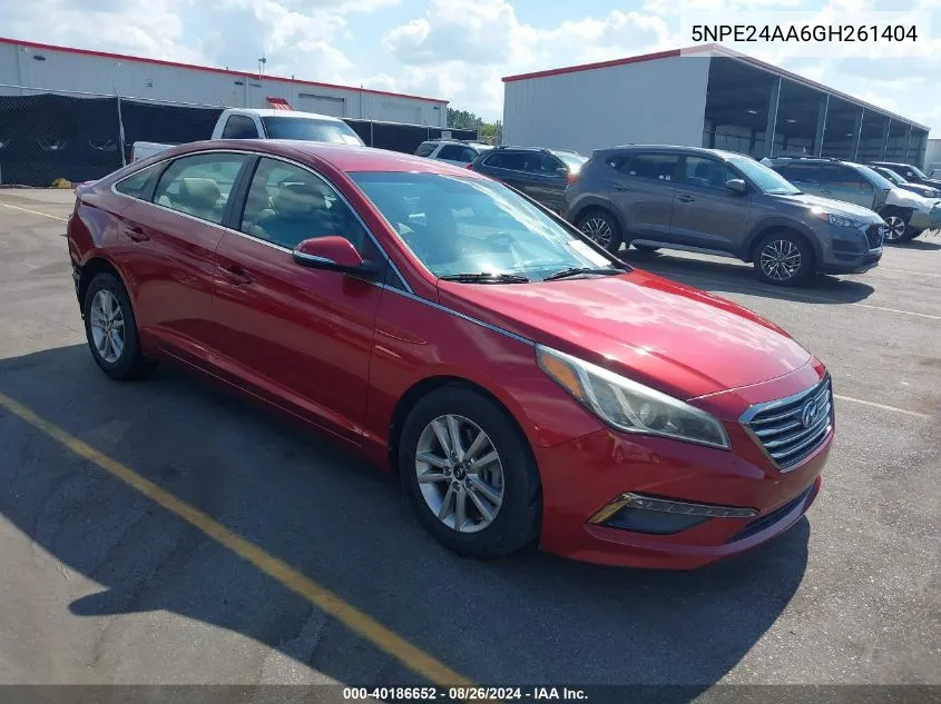 5NPE24AA6GH261404 2016 Hyundai Sonata Eco