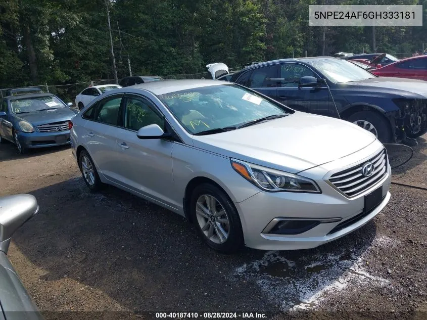 5NPE24AF6GH333181 2016 Hyundai Sonata Se