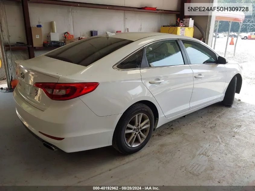 5NPE24AF5GH309728 2016 Hyundai Sonata Se