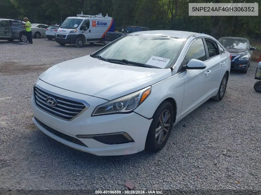 5NPE24AF4GH306352 2016 Hyundai Sonata Se