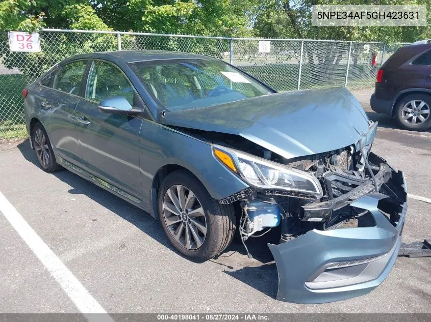 2016 Hyundai Sonata Sport VIN: 5NPE34AF5GH423631 Lot: 40198041