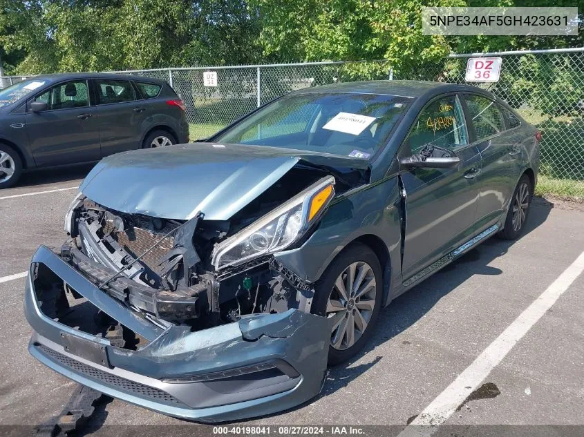 2016 Hyundai Sonata Sport VIN: 5NPE34AF5GH423631 Lot: 40198041