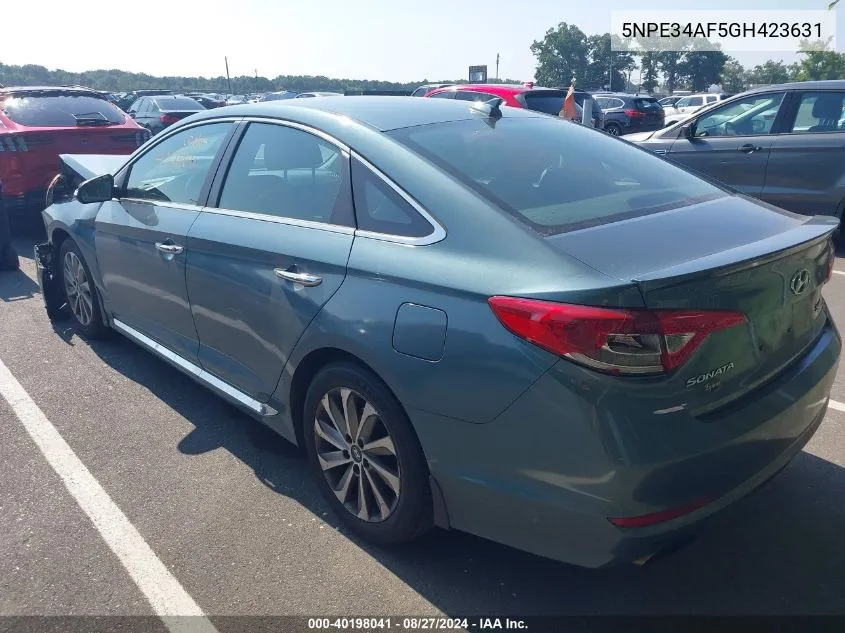 5NPE34AF5GH423631 2016 Hyundai Sonata Sport