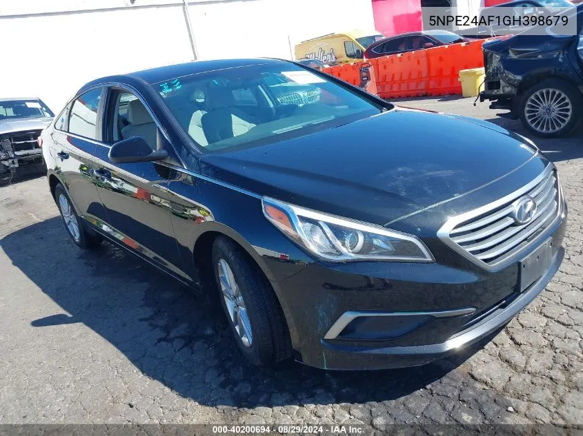 2016 Hyundai Sonata VIN: 5NPE24AF1GH398679 Lot: 40200694