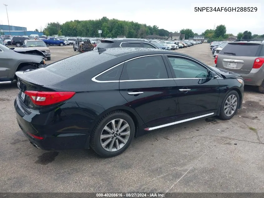 2016 Hyundai Sonata Limited VIN: 5NPE34AF6GH288529 Lot: 40208616