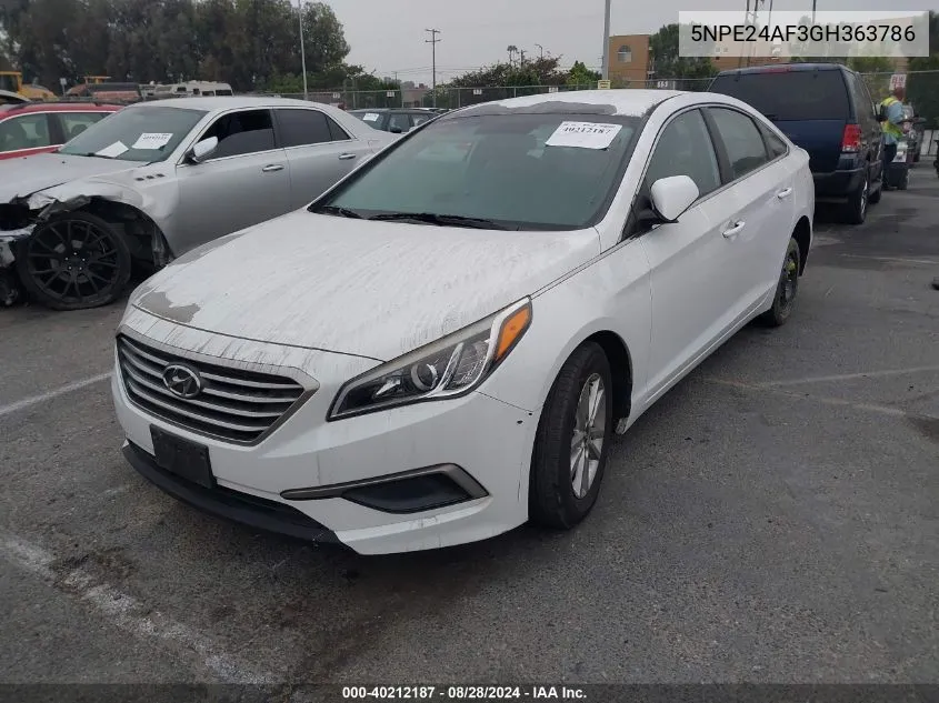 5NPE24AF3GH363786 2016 Hyundai Sonata Se