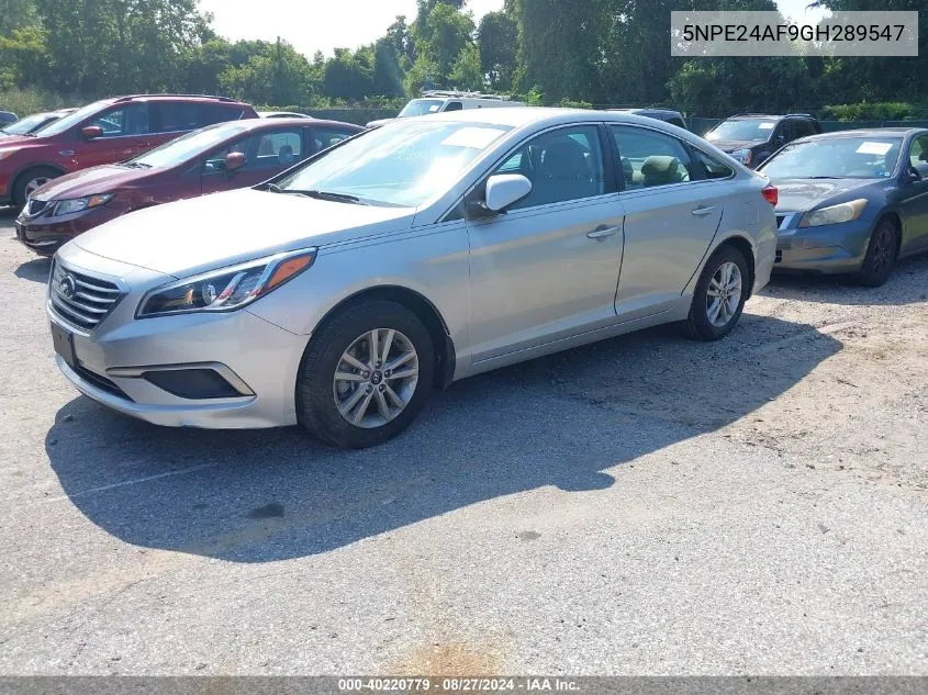 2016 Hyundai Sonata Se VIN: 5NPE24AF9GH289547 Lot: 40220779