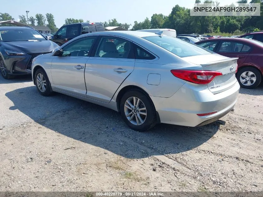 5NPE24AF9GH289547 2016 Hyundai Sonata Se